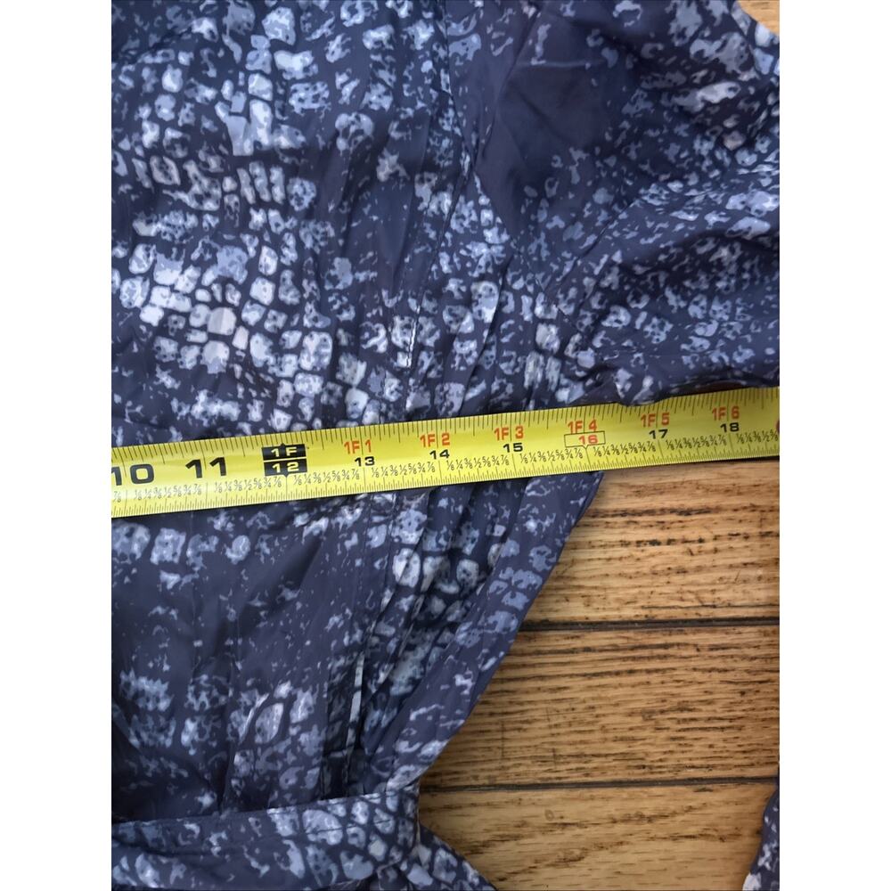 Women’s Collection By Bernardo Blue Lightweight Belted Rain Jacket Size Medium - Picture 5 of 7
